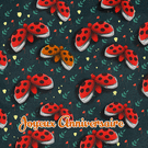 Coccinelles joyeuses pour un anniversaire festif